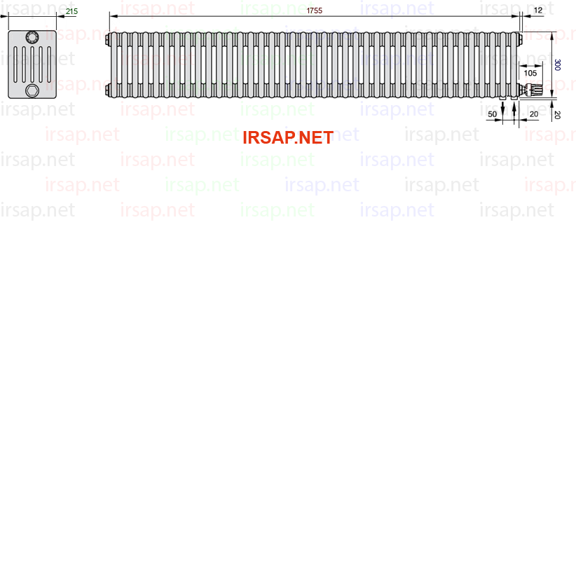 Радиатор IRSAP Tesi 60300/39 T26 CL 01